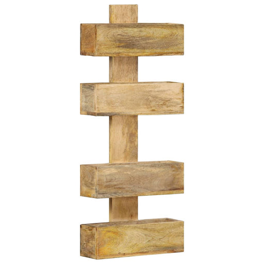 vidaXL Ραφιέρα Τοίχου για Περιοδικά 30x11x72 εκ. από Μασίφ Ξύλο Μάνγκο