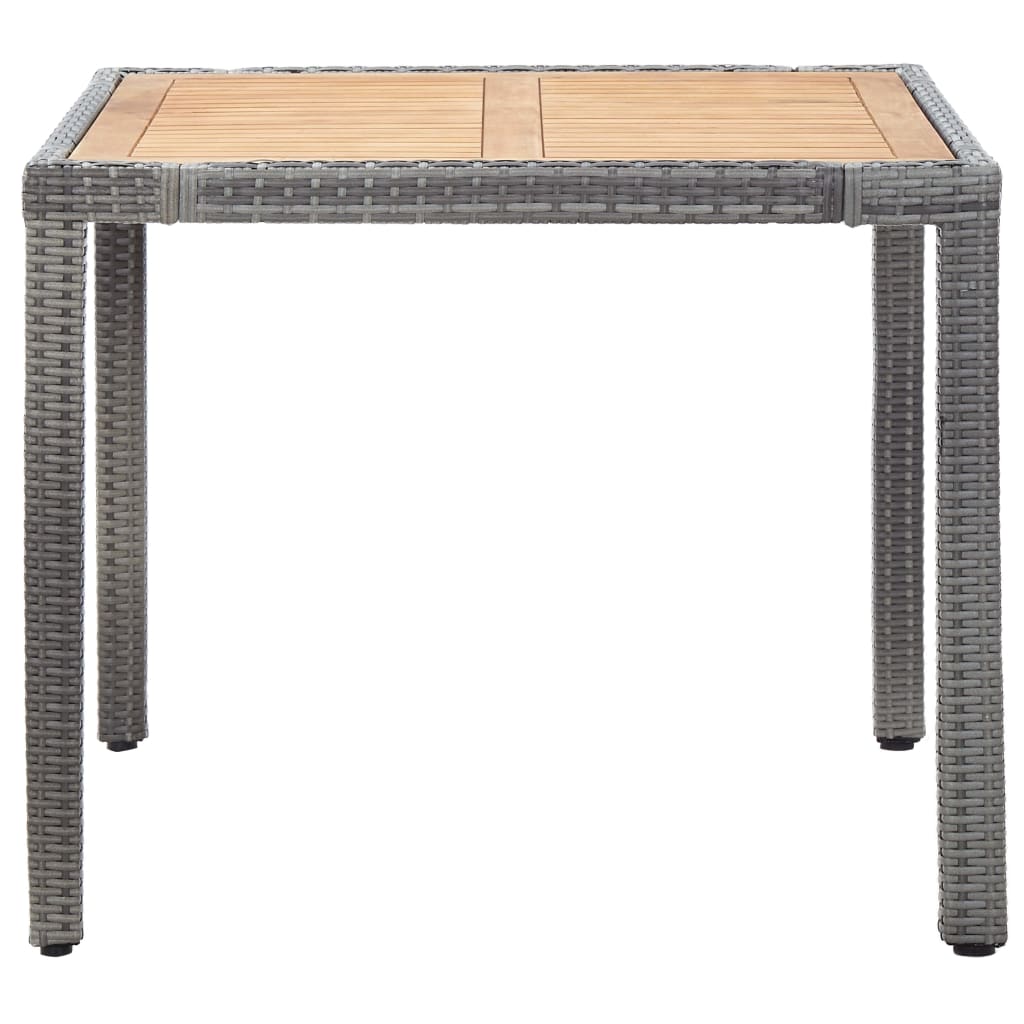 vidaXL Σετ Τραπεζαρίας Κήπου 5 τεμ. Γκρι Συνθετικό Ρατάν με Μαξιλάρια