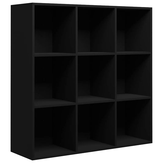 vidaXL Βιβλιοθήκη Μαύρη 98 x 29 x 97,5 εκ. Επεξεργασμένο Ξύλο