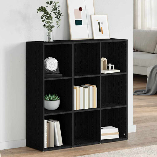vidaXL Βιβλιοθήκη Μαύρη 98 x 29 x 97,5 εκ. Επεξεργασμένο Ξύλο