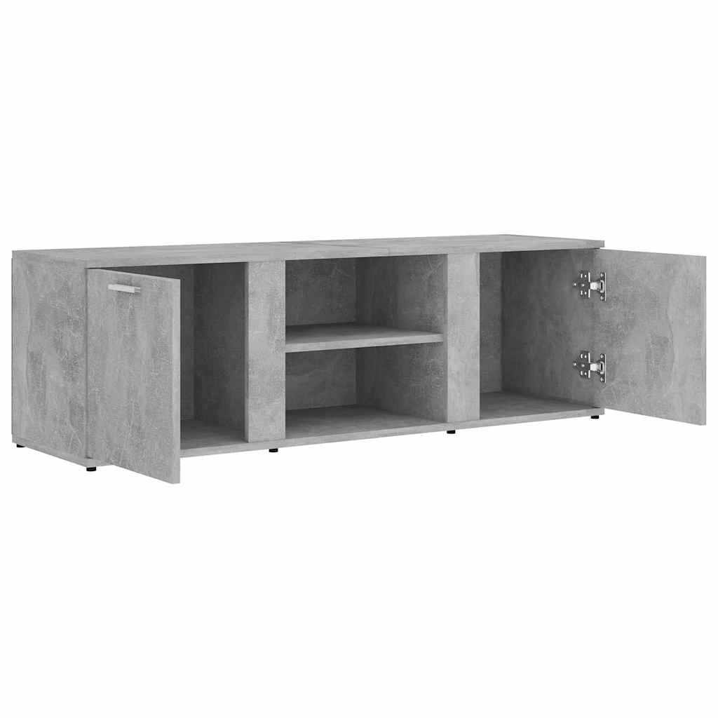 vidaXL Έπιπλο Τηλεόρασης Γκρι Σκυροδέματος 120x34x37 εκ. Επεξ. Ξύλο