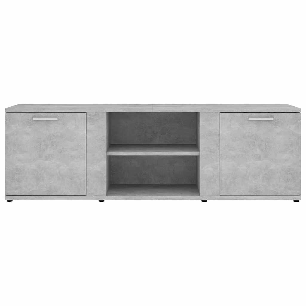 vidaXL Έπιπλο Τηλεόρασης Γκρι Σκυροδέματος 120x34x37 εκ. Επεξ. Ξύλο