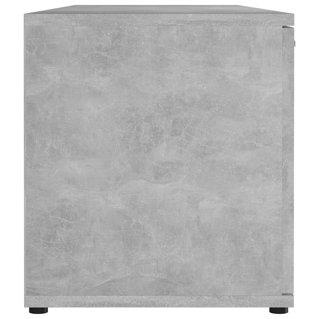 vidaXL Έπιπλο Τηλεόρασης Γκρι Σκυροδέματος 120x34x37 εκ. Επεξ. Ξύλο