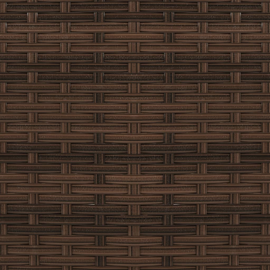 vidaXL Σαλόνι Κήπου 2 Τεμαχίων Καφέ από Συνθετικό Ρατάν