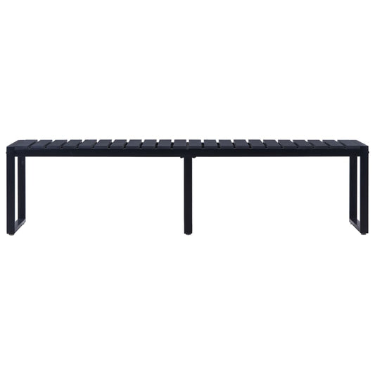 vidaXL Πάγκος Κήπου 180 εκ. Μαύρος από Πολυστυρένιο