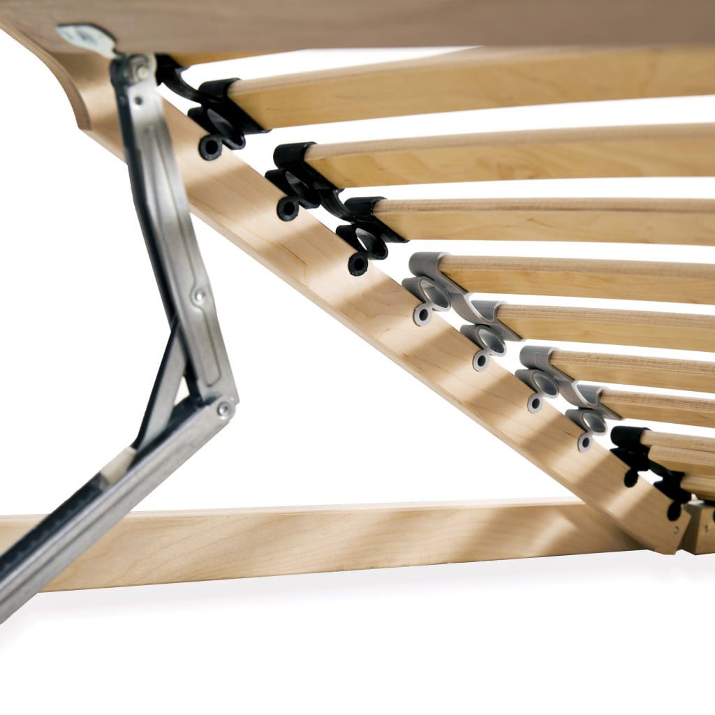 vidaXL Τελάρα Κρεβατιού 2 τεμ. με 28 Σανίδες & 7 Ζώνες 90 x 200 εκ.