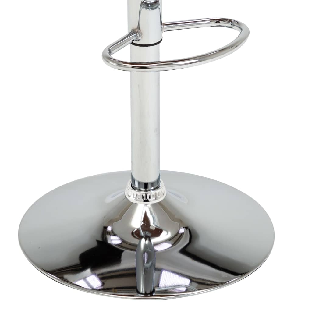 vidaXL Σκαμπό Μπαρ 2 τεμ. Γκρι από Λυγισμένο Ξύλο και Ύφασμα