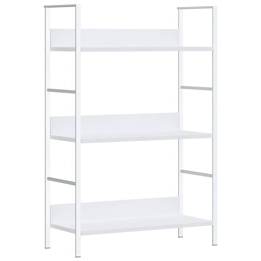 vidaXL Ραφιέρα 3 Επιπέδων Λευκή 60x27,6x90,5 εκ. Επεξεργασμένο Ξύλο