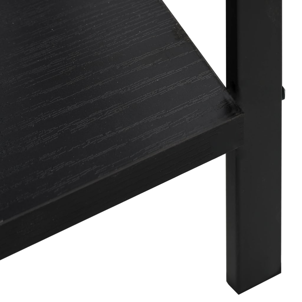 vidaXL Ραφιέρα 4 Επιπέδων Μαύρη 60x27,6x124,5 εκ. Επεξεργασμένο Ξύλο