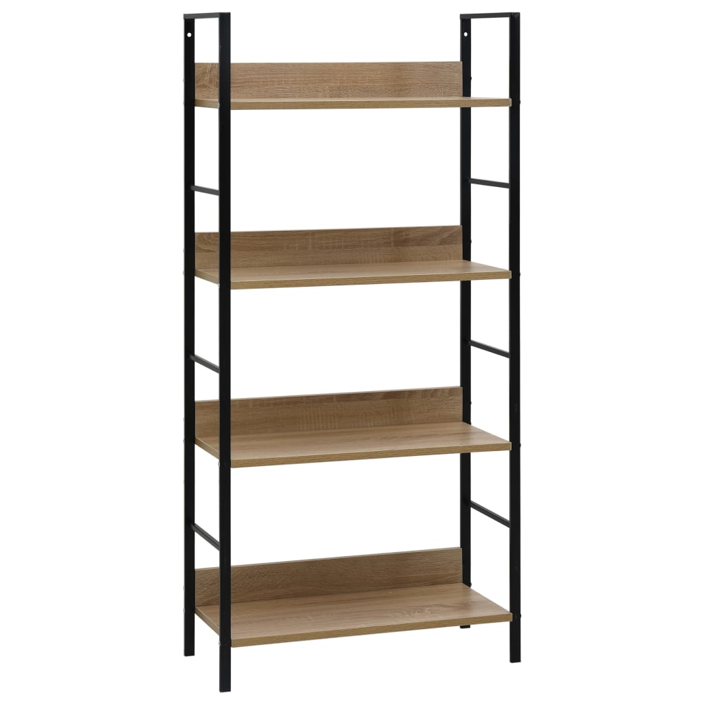 vidaXL Ραφιέρα 4 Επιπέδων Δρυς 60x27,6x124,5 εκ. Επεξεργασμένο Ξύλο