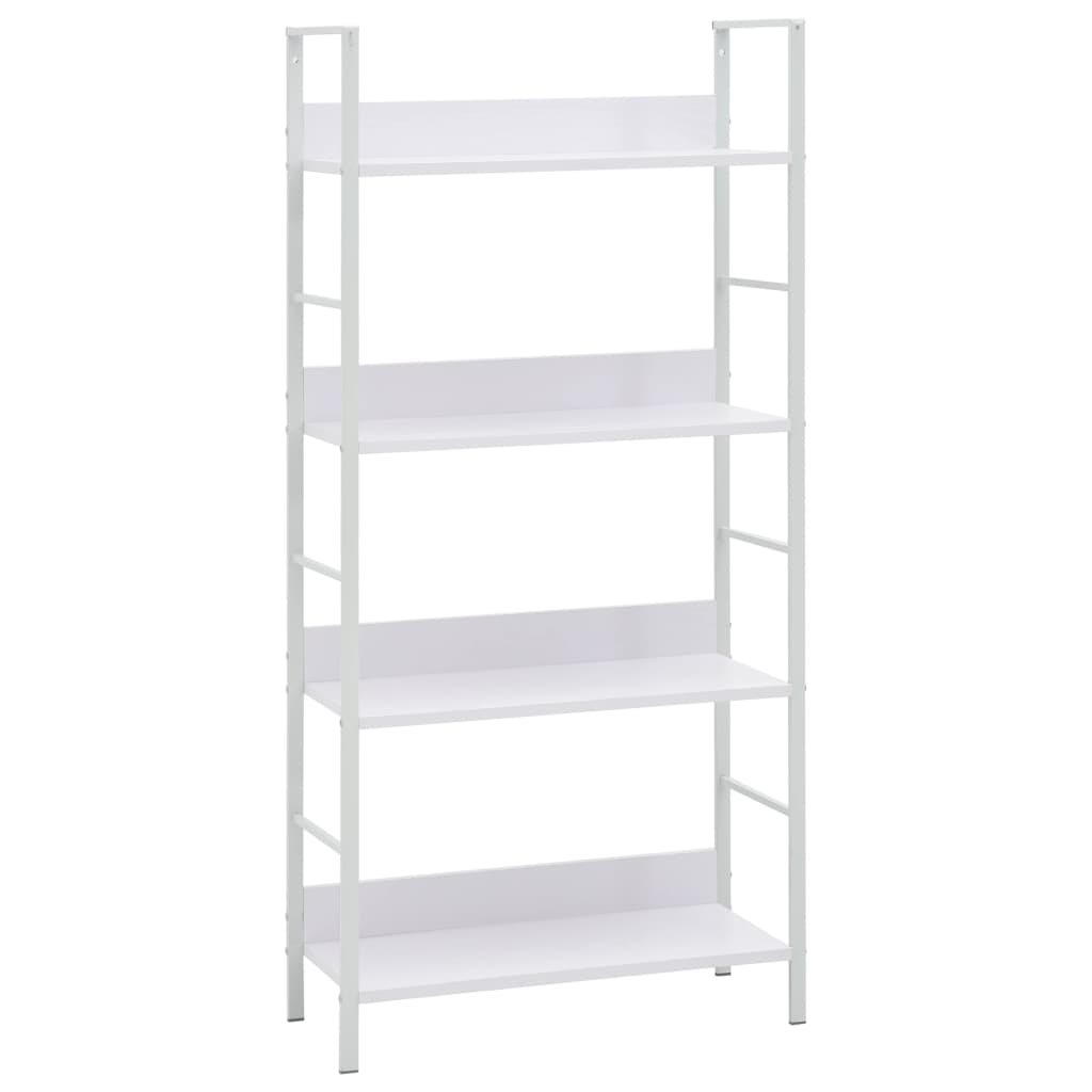 vidaXL Ραφιέρα 4 Επιπέδων Λευκή 60x27,6x124,5 εκ. Επεξεργασμένο Ξύλο