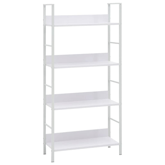vidaXL Ραφιέρα 4 Επιπέδων Λευκή 60x27,6x124,5 εκ. Επεξεργασμένο Ξύλο