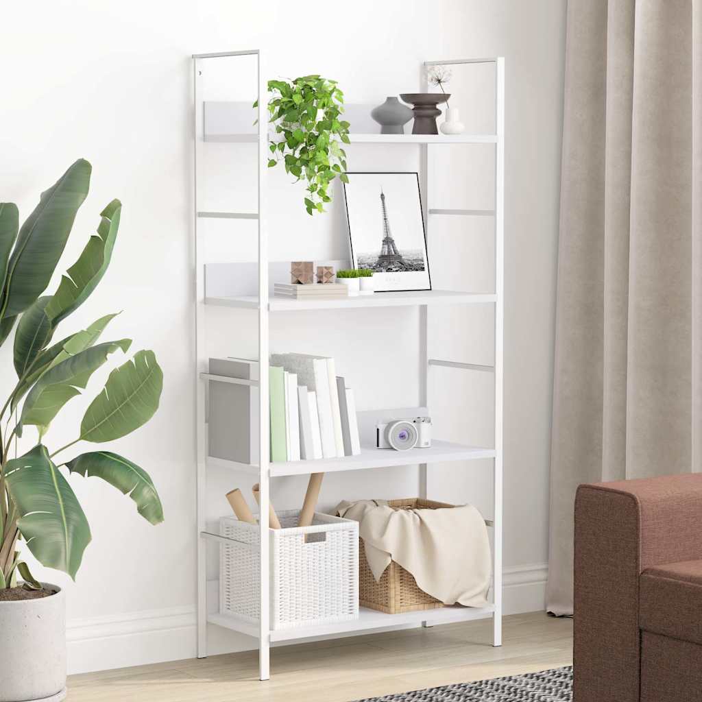vidaXL Ραφιέρα 4 Επιπέδων Λευκή 60x27,6x124,5 εκ. Επεξεργασμένο Ξύλο
