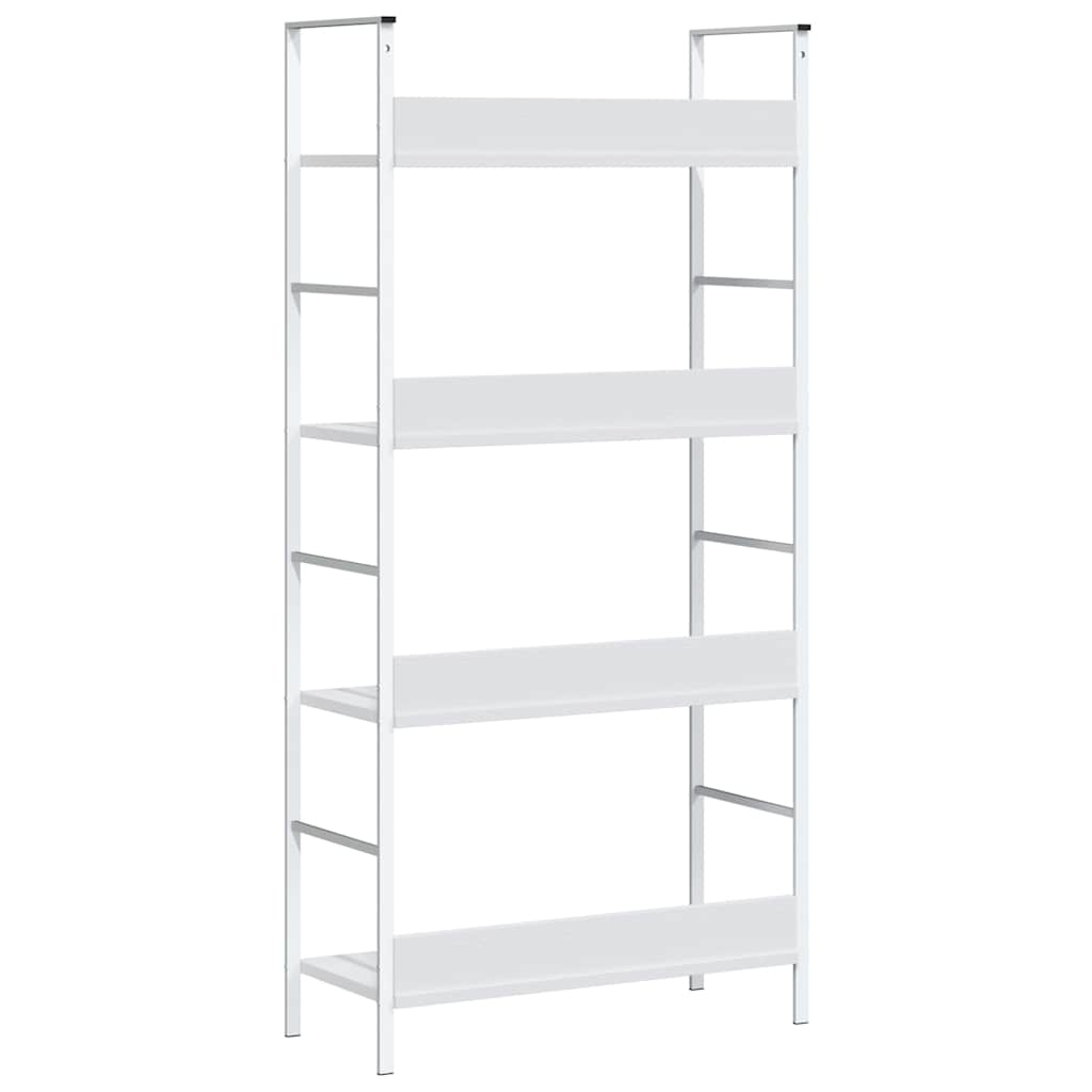 vidaXL Ραφιέρα 4 Επιπέδων Λευκή 60x27,6x124,5 εκ. Επεξεργασμένο Ξύλο