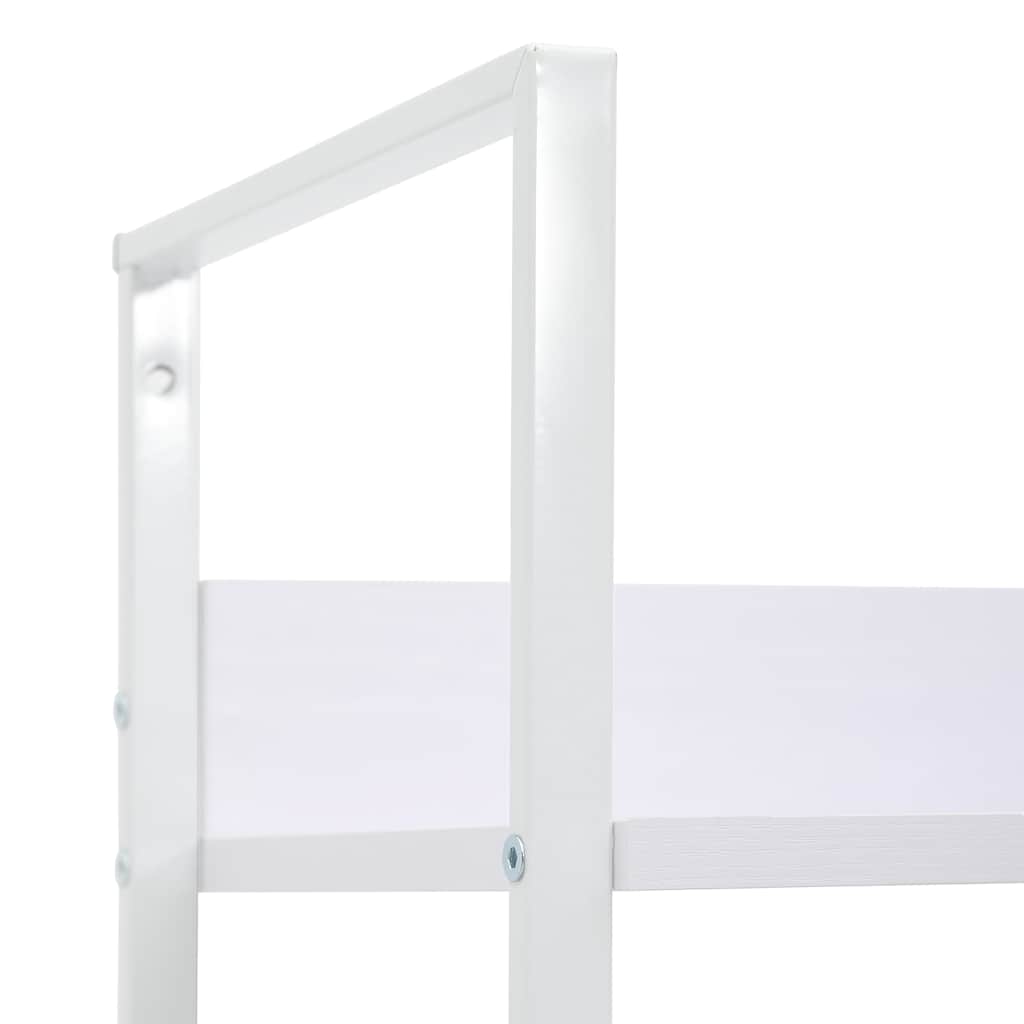 vidaXL Ραφιέρα 4 Επιπέδων Λευκή 60x27,6x124,5 εκ. Επεξεργασμένο Ξύλο