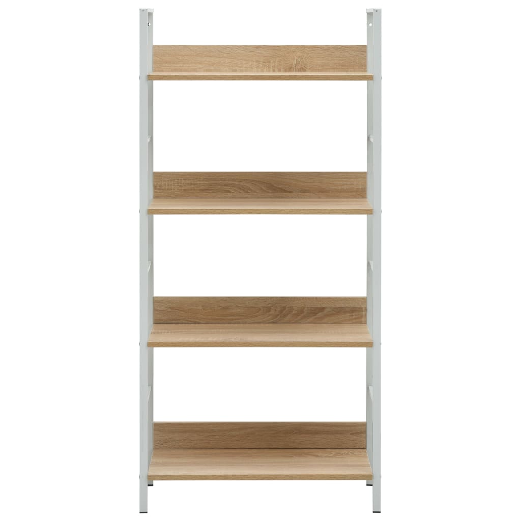 vidaXL Ραφιέρα 4 Επιπέδων Δρυς 60x27,6x124,5 εκ. Επεξεργασμένο Ξύλο