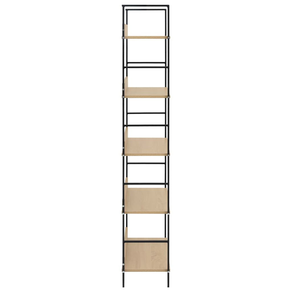 vidaXL Ραφιέρα 5 Επιπέδων Δρυς 60x27,6x158,5 εκ. Επεξεργασμένο Ξύλο