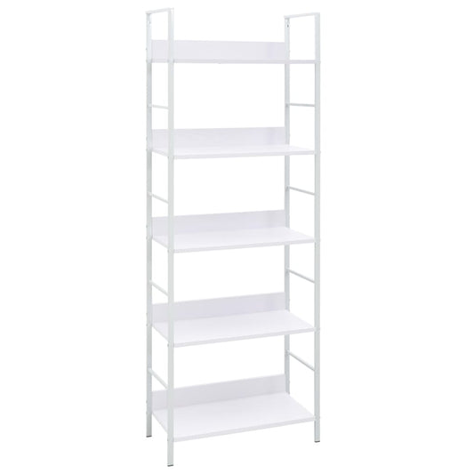 vidaXL Ραφιέρα 5 Επιπέδων Λευκή 60x27,6x158,5 εκ. Επεξεργασμένο Ξύλο