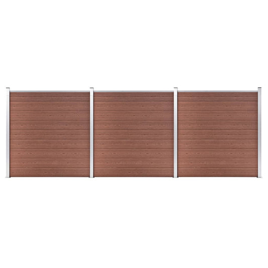 vidaXL Πάνελ Περίφραξης Καφέ 526 x 186 εκ. από WPC