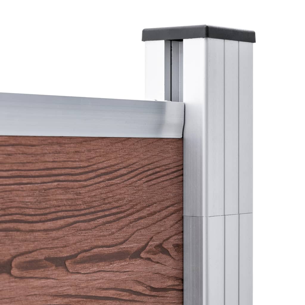 vidaXL Πάνελ Περίφραξης Καφέ 1391 x 186 εκ. από WPC