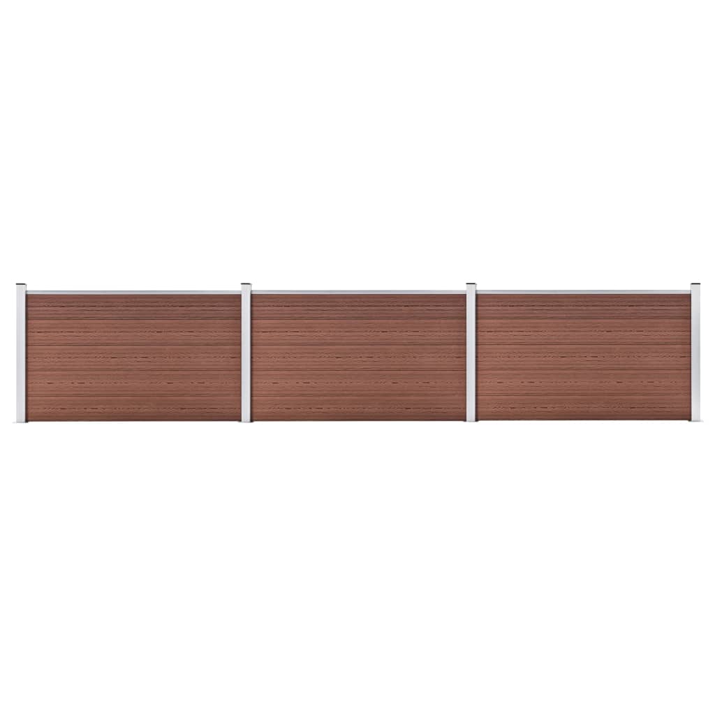 vidaXL Πάνελ Περίφραξης Καφέ 526 x 106 εκ. από WPC