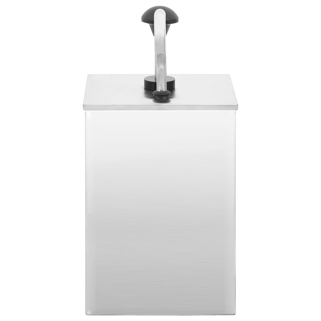 vidaXL Διανεμητής Σάλτσας 3,5 Λίτρα από Ανοξείδωτο Ατσάλι