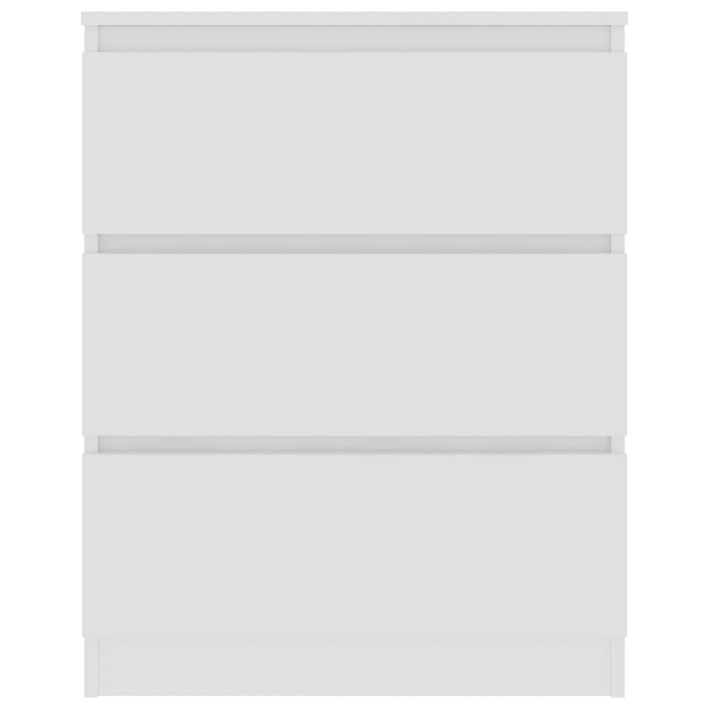 vidaXL Συρταριέρα Λευκή 60x35x76 εκ. από Επεξεργασμένο Ξύλο