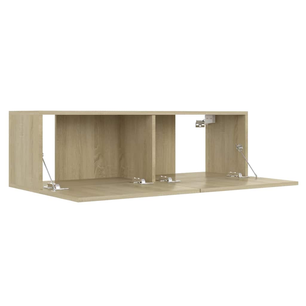 vidaXL Έπιπλο Τηλεόρασης Sonoma Δρυς 100 x 30 x 30 εκ. από Επεξ. Ξύλο