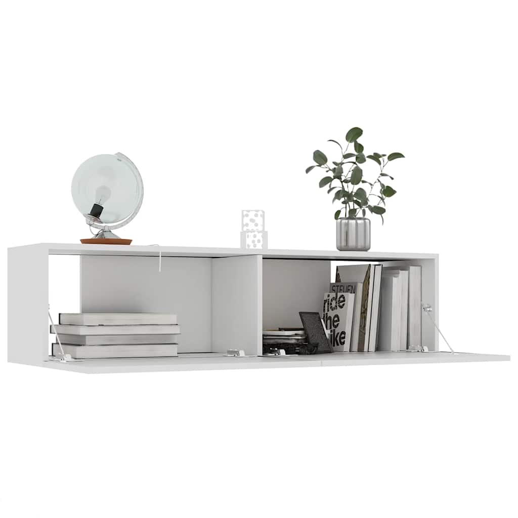 vidaXL Έπιπλο Τηλεόρασης Λευκό 120 x 30 x 30 εκ. από από Επεξ. Ξύλο