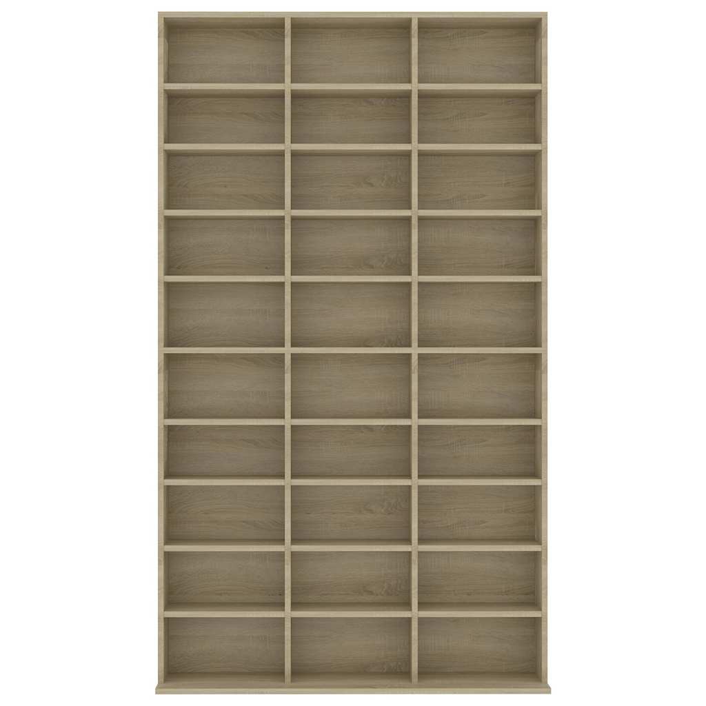 vidaXL Έπιπλο για CD Δρυς 102 x 23 x 177,5 εκ. από Επεξεργασμένο Ξύλο