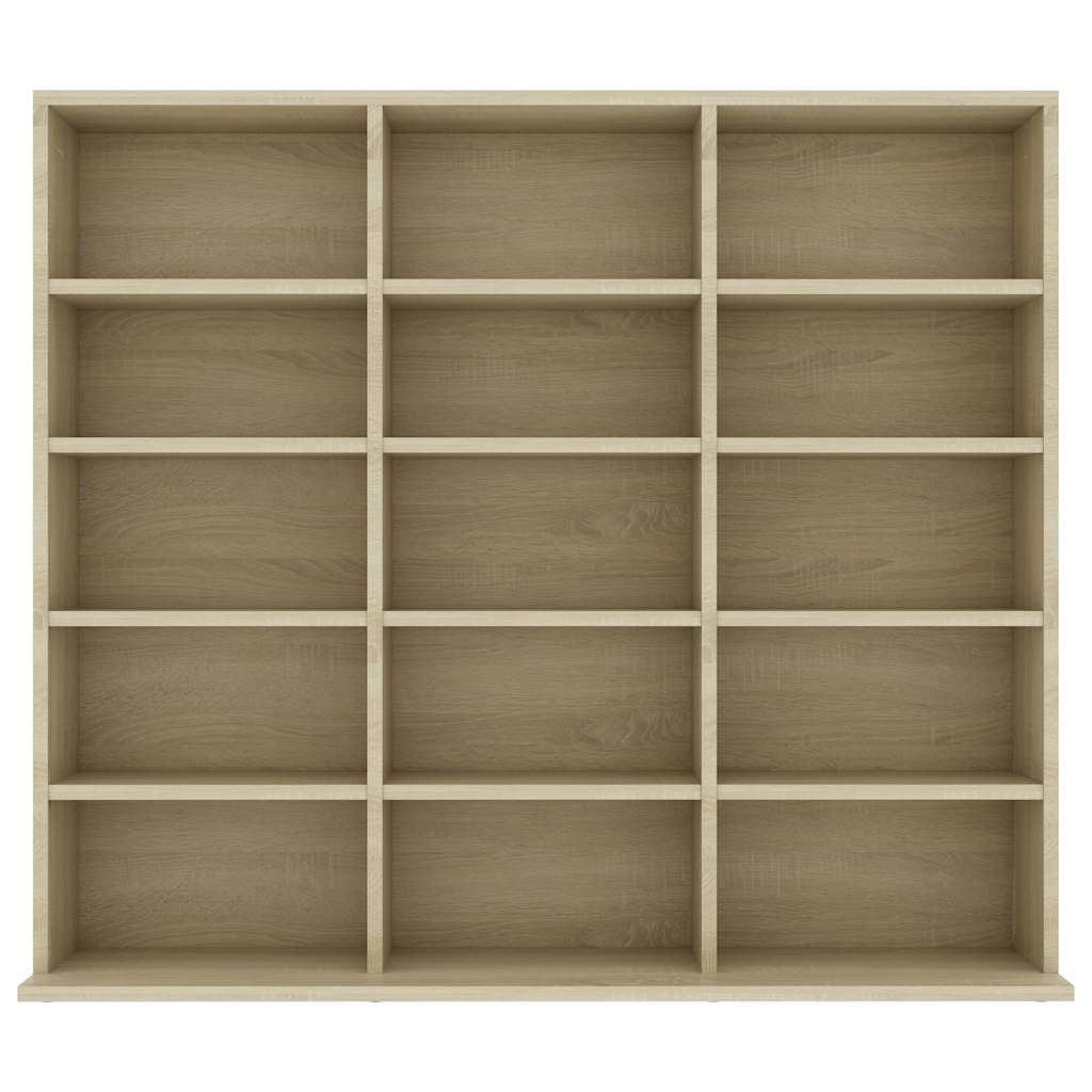 vidaXL Έπιπλο για CD Χρώμα Sonoma Δρυς 100x23x89,5 εκ. από Επεξ. Ξύλο