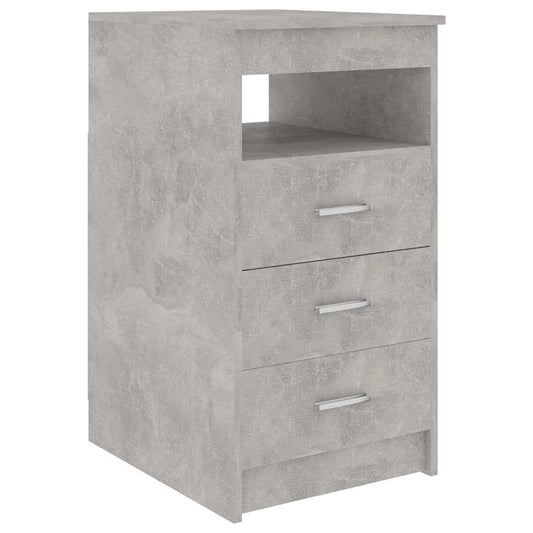 vidaXL Συρταριέρα Γκρι Σκυροδέματος 40x50x76 εκ. Επεξεργασμένο Ξύλο