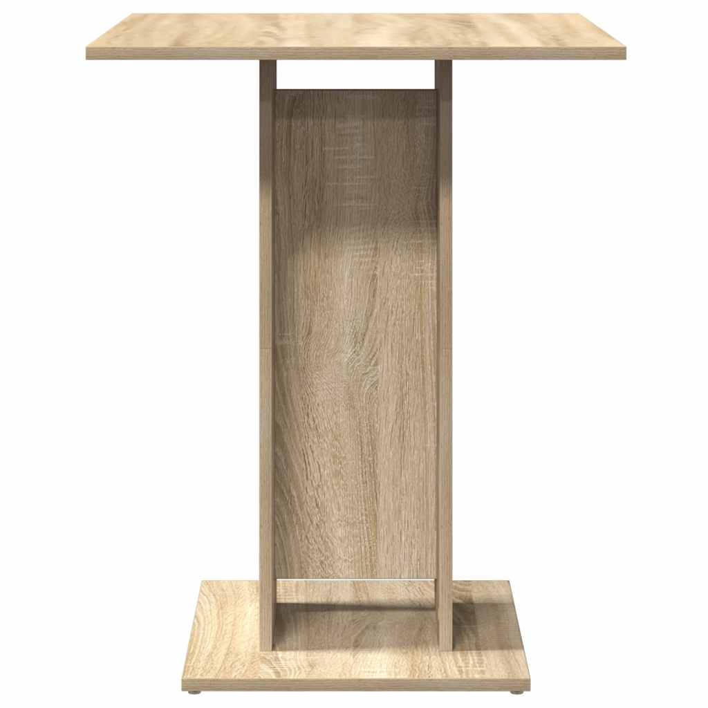 vidaXL Τραπέζι Bistro Χρώμα Sonoma Δρυς 60 x 60 x 75 εκ. Επεξ. Ξύλο