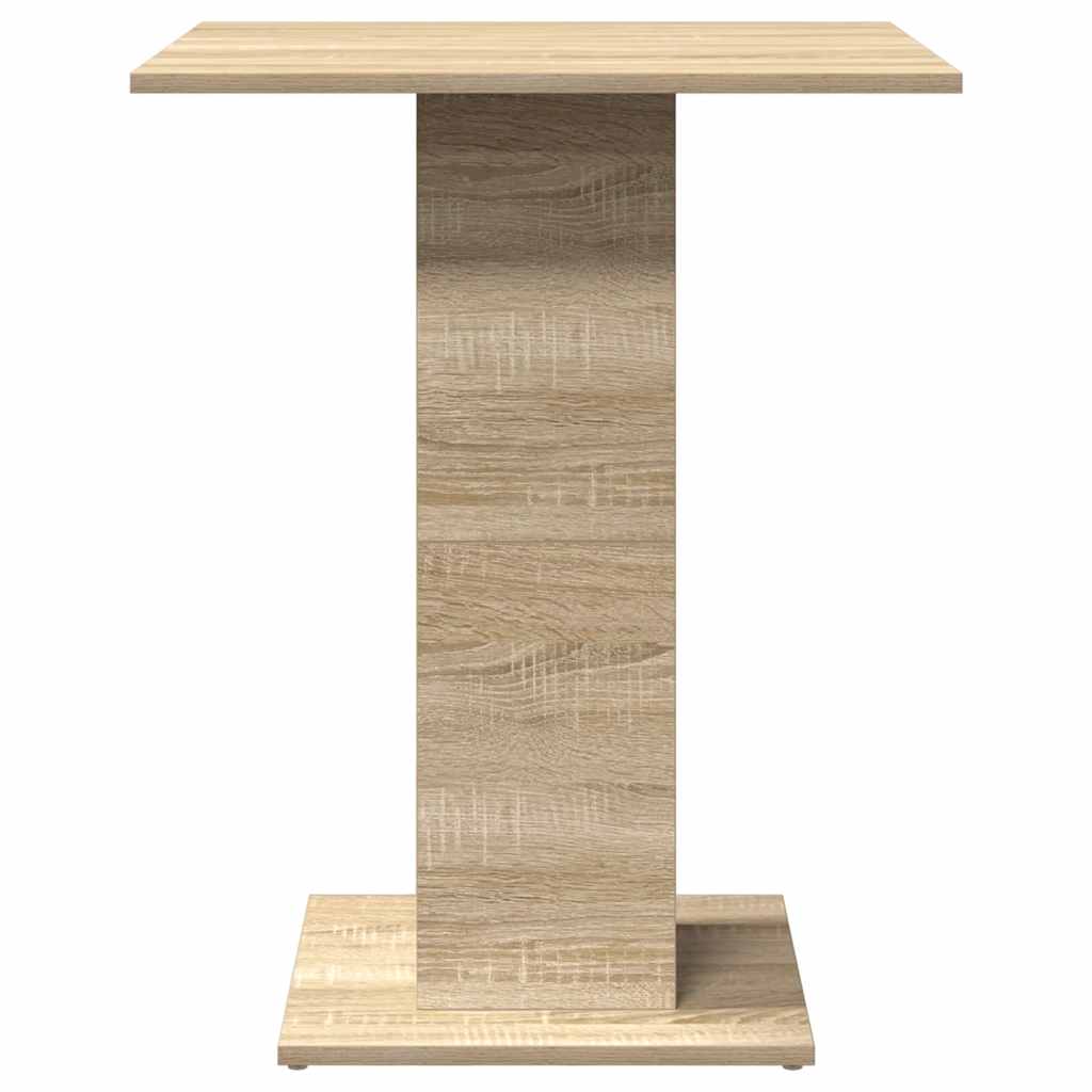 vidaXL Τραπέζι Bistro Χρώμα Sonoma Δρυς 60 x 60 x 75 εκ. Επεξ. Ξύλο