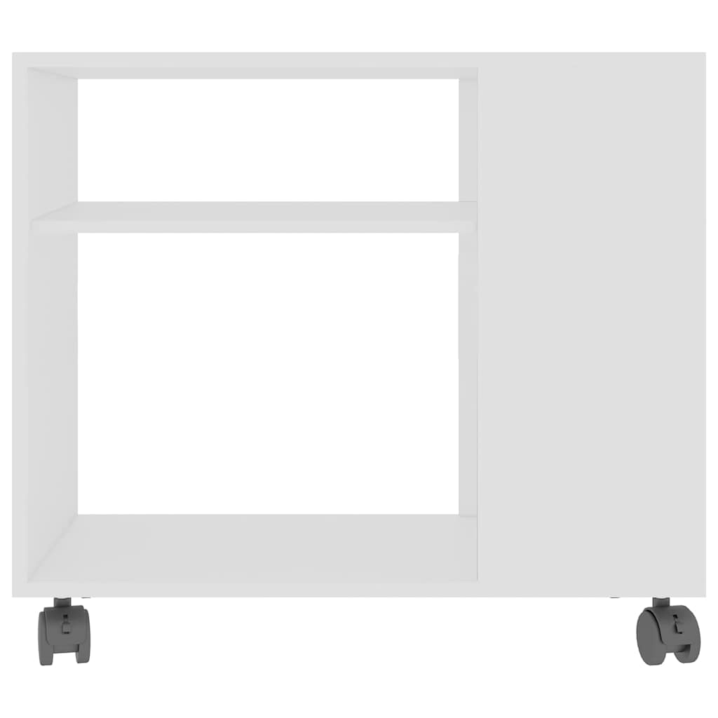 vidaXL Τραπέζι Βοηθητικό Λευκό 70 x 35 x 55 εκ. από Επεξεργασμένο Ξύλο