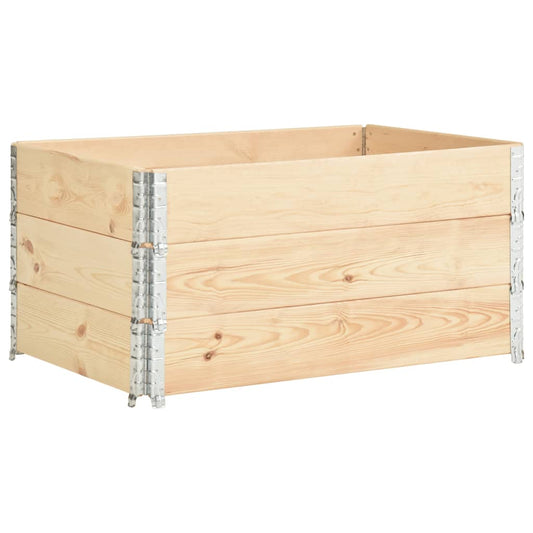 vidaXL Κολάρα Παλέτας 3 τεμ. 80 x 120 εκ. από Μασίφ Ξύλο Πεύκου