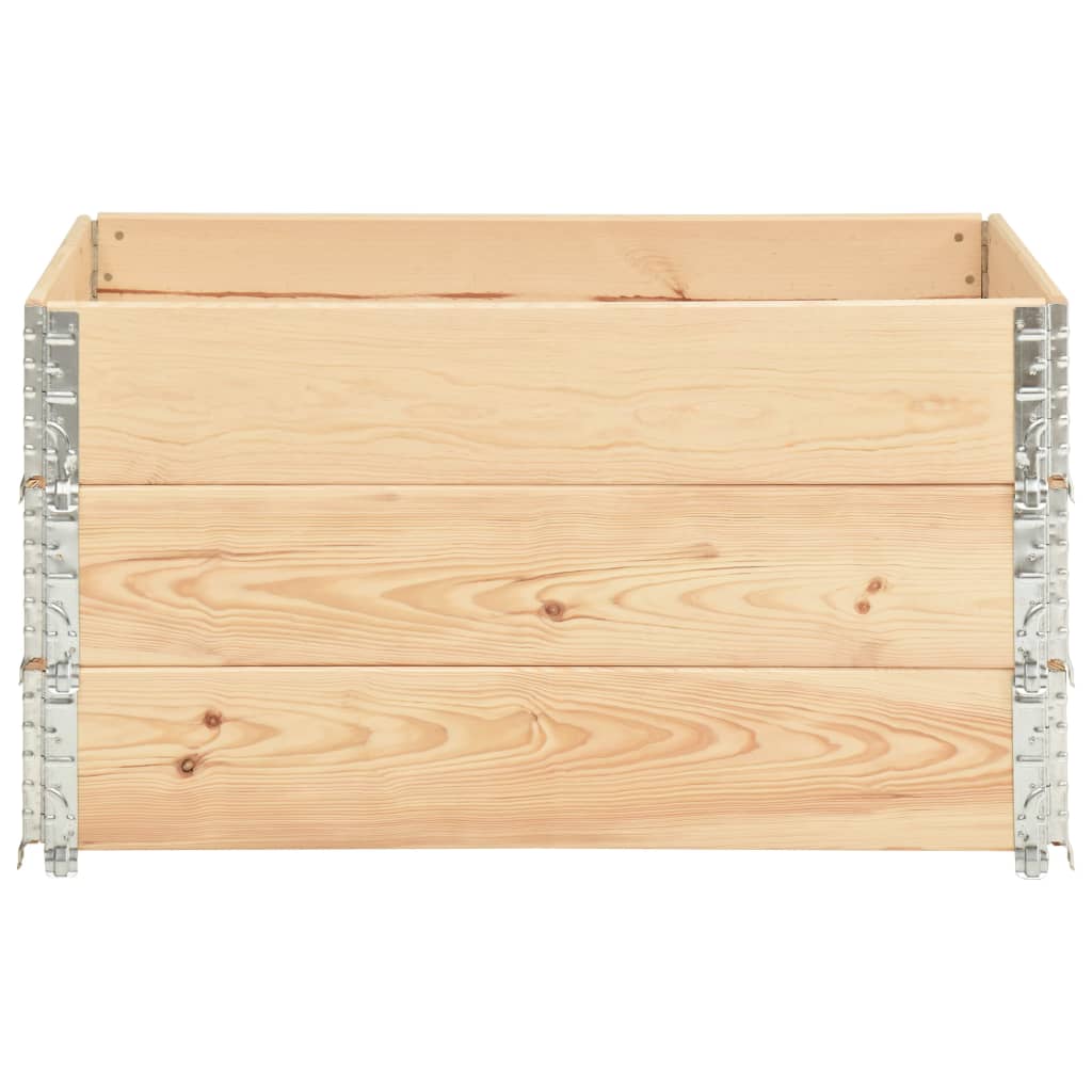 vidaXL Κολάρα Παλέτας 3 τεμ. 50 x 100 εκ. από Μασίφ Ξύλο Πεύκου