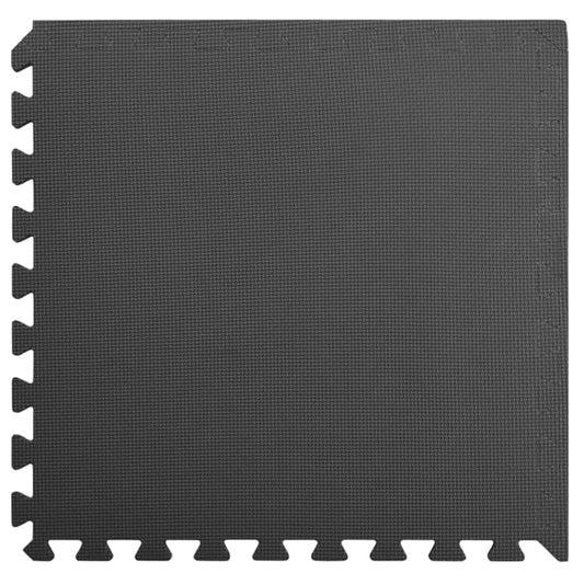 vidaXL Δάπεδα Προστασίας 24 τεμ. Μαύρα 8,64 μ² από Αφρώδες Υλικό EVA
