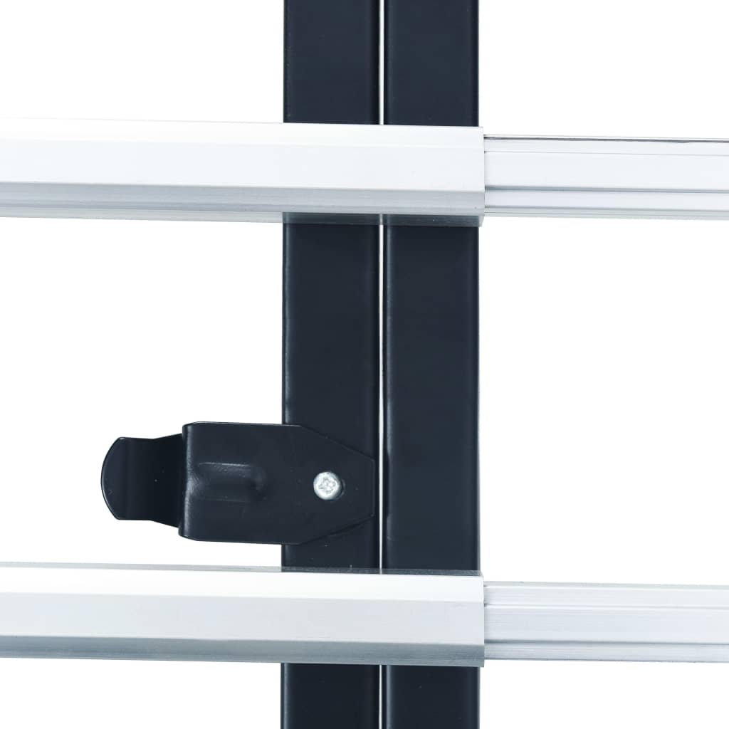 vidaXL Καρότσι Μεταφοράς Πτυσσόμενο Ασημί 150 κ. Αλουμινίου