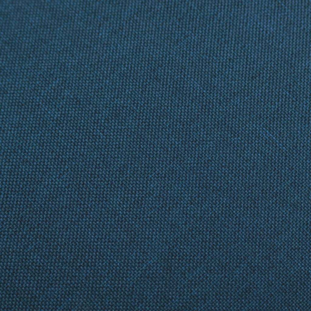 vidaXL Σκαμπό Μπαρ 2 τεμ. Μπλε Υφασμάτινα