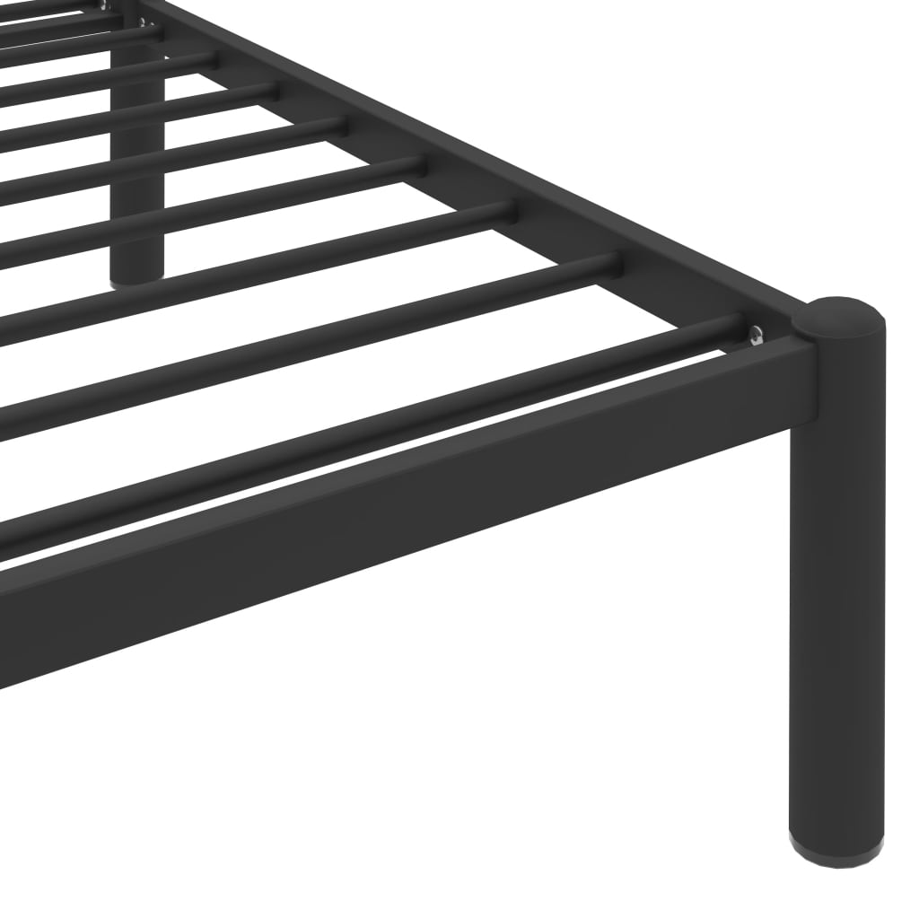 vidaXL Πλαίσιο Κρεβατιού Μαύρο 160 x 200 εκ. Μεταλλικό