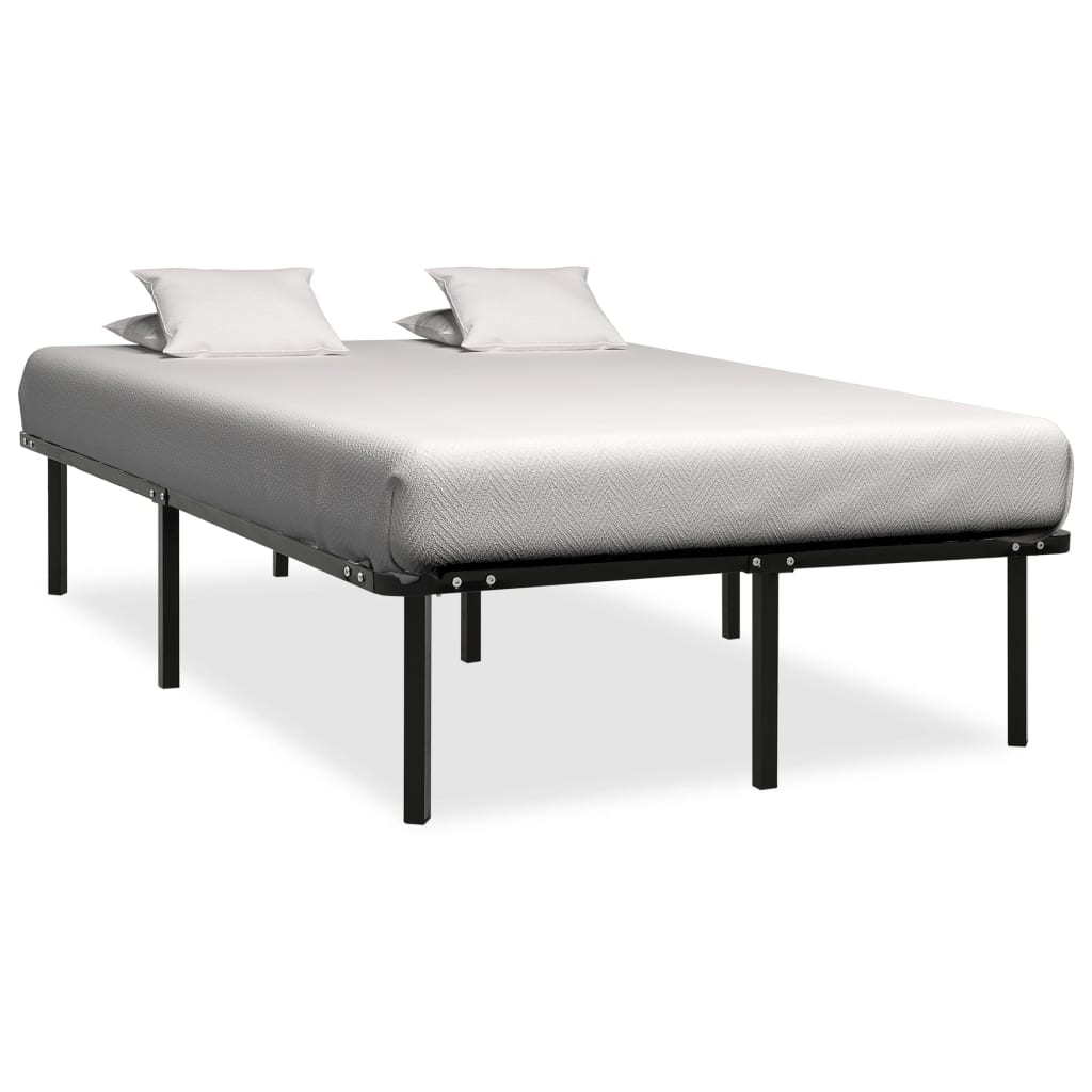 vidaXL Πλαίσιο Κρεβατιού Μαύρο 200 x 200 εκ. Μεταλλικό