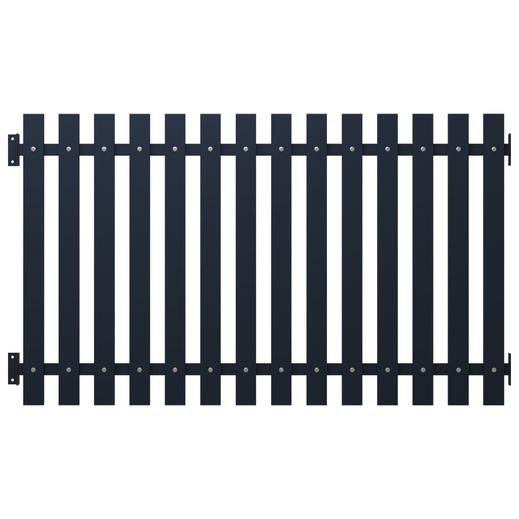 vidaXL Πάνελ Περίφραξης Ανθρακί 178x75 εκ. Ατσάλι με ηλεκτροστατική βαφή πούδρας