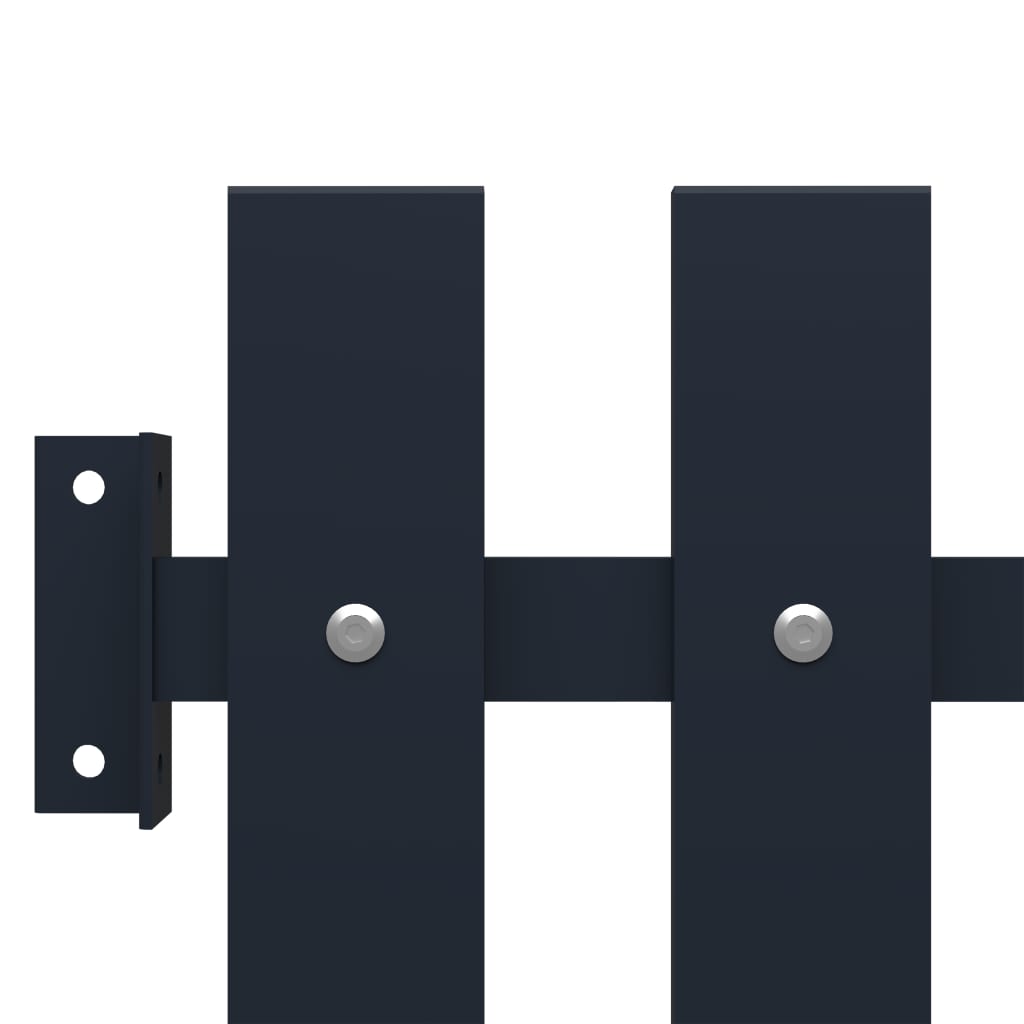 vidaXL Πάνελ Περίφραξης Ανθρακί 178x75 εκ. Ατσάλι με ηλεκτροστατική βαφή πούδρας