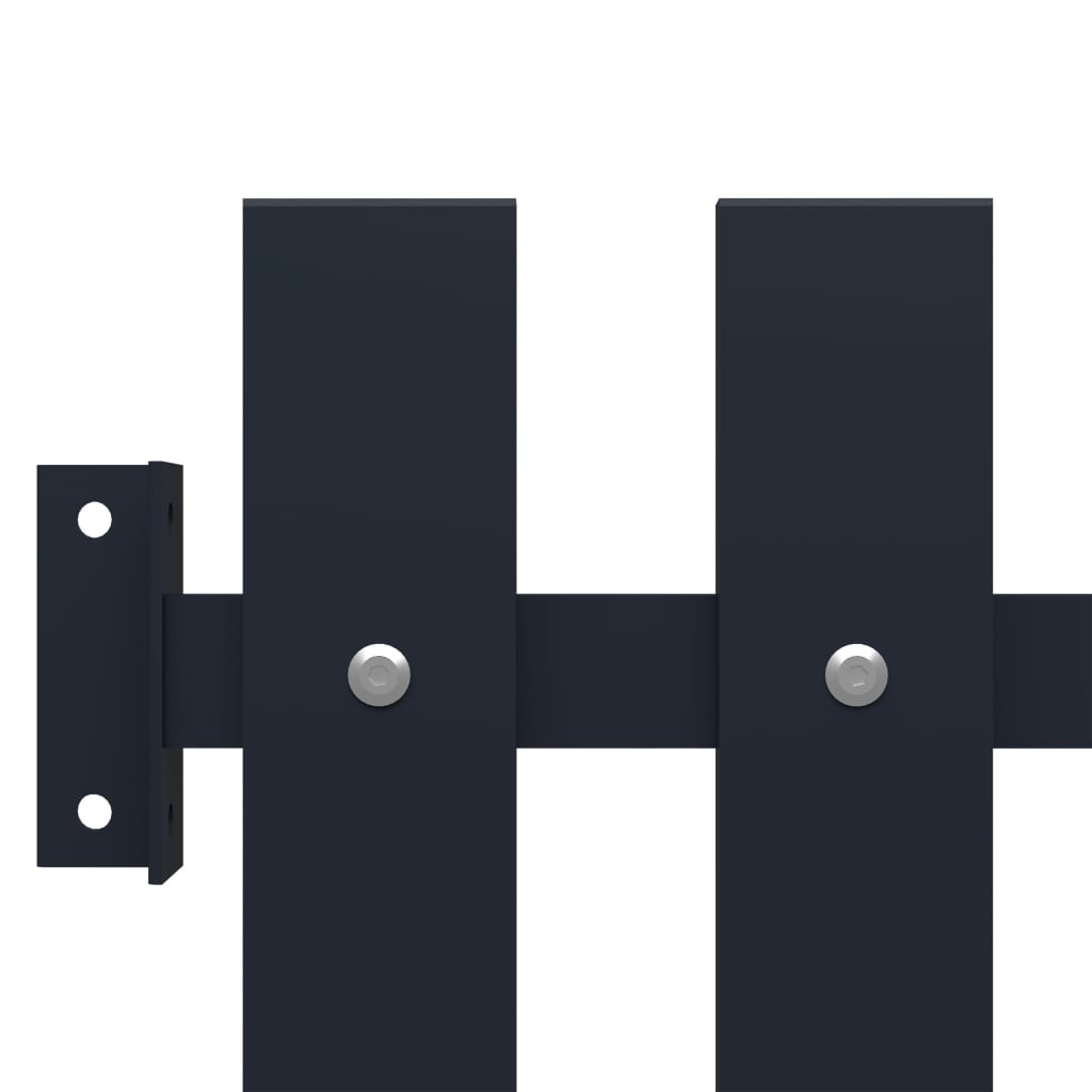 vidaXL Πάνελ Περίφραξης Ανθρακί 178x100 εκ. Ατσάλι με ηλεκτροστατική βαφή πούδρας