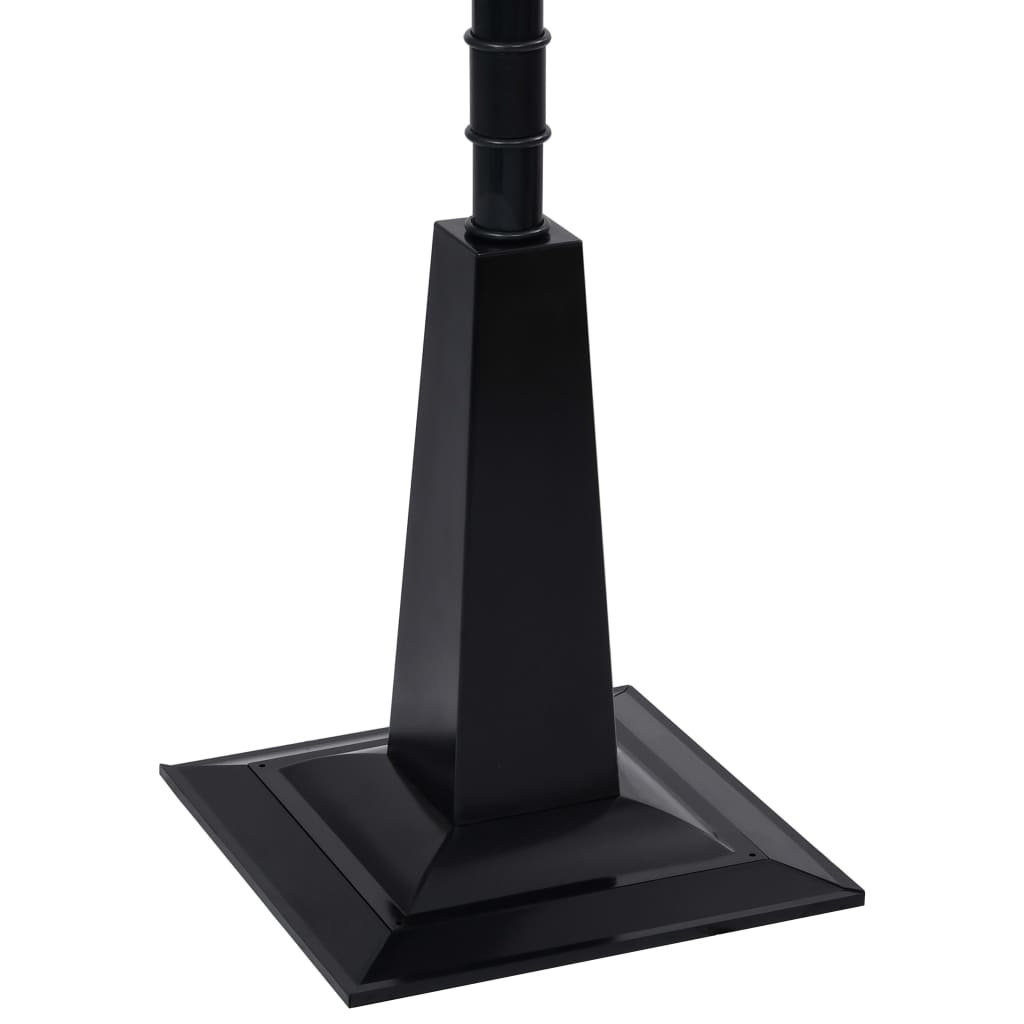 vidaXL Στύλος Φωτισμού με Άγιο Βασίλη Μαύρο/Κόκκινο 81x40x188 εκ. PVC