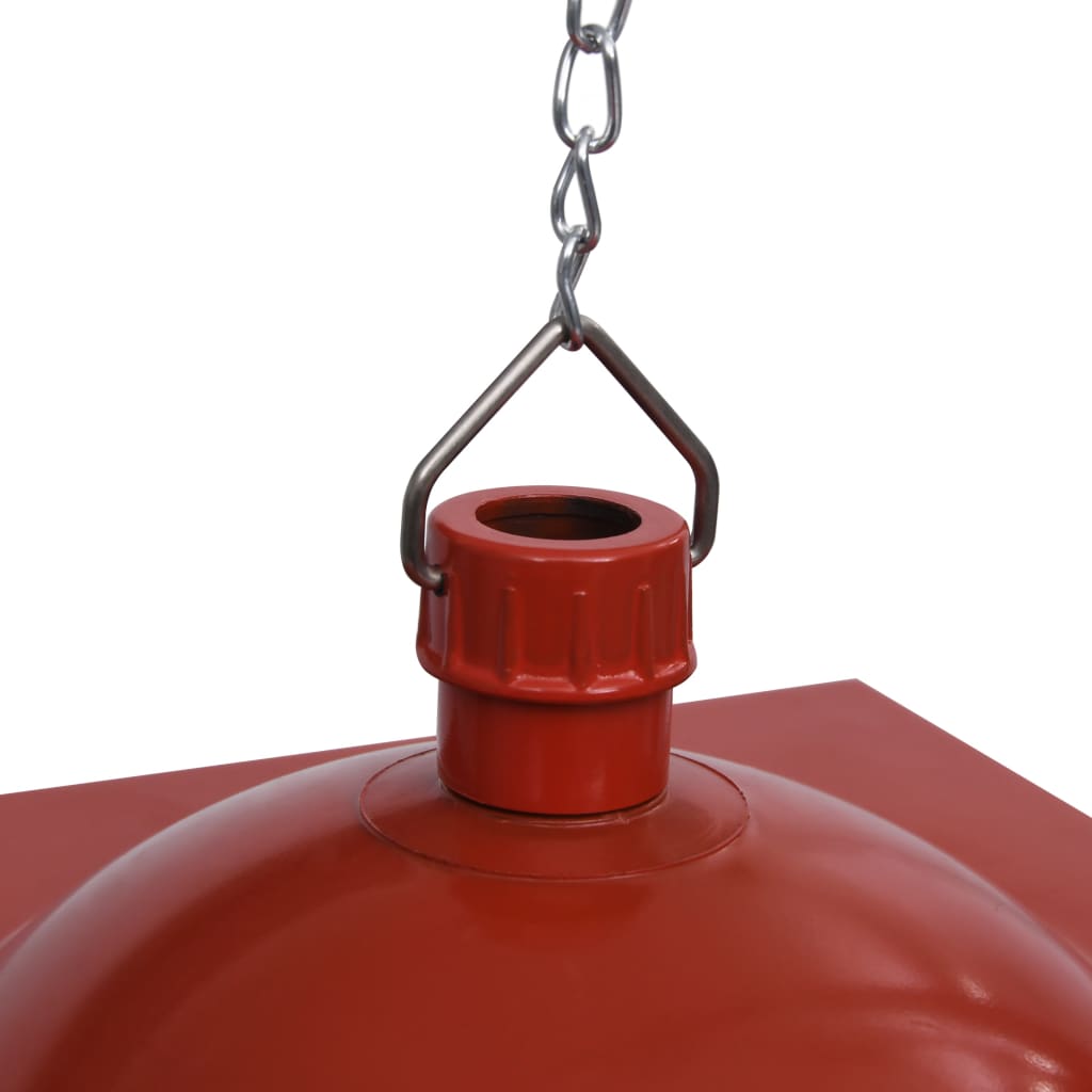 vidaXL Φωτιστικό Κρεμαστό με Άγιο Βασίλη Κόκκινο 27 x 27 x 45 εκ. LED