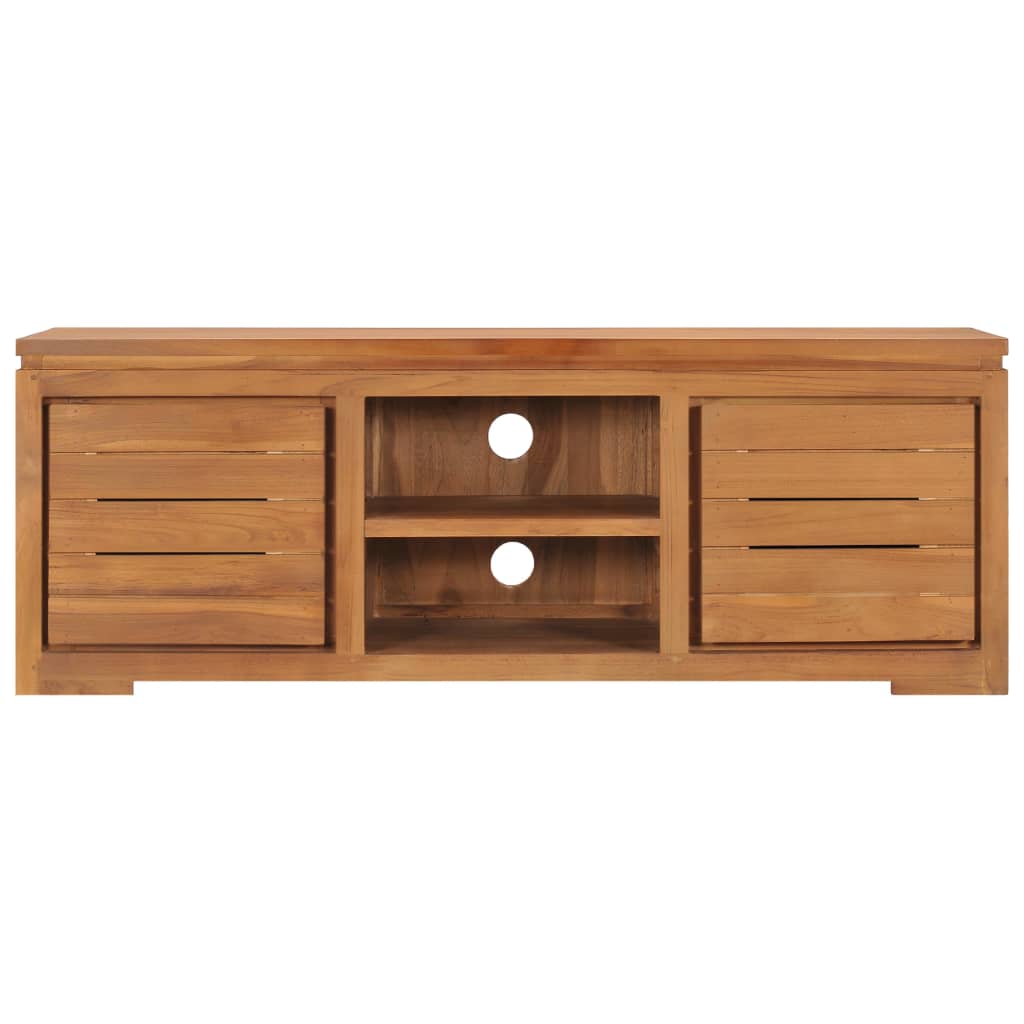 vidaXL Έπιπλο Τηλεόρασης 110 x 30 x 40 εκ. από Μασίφ Ξύλο Teak
