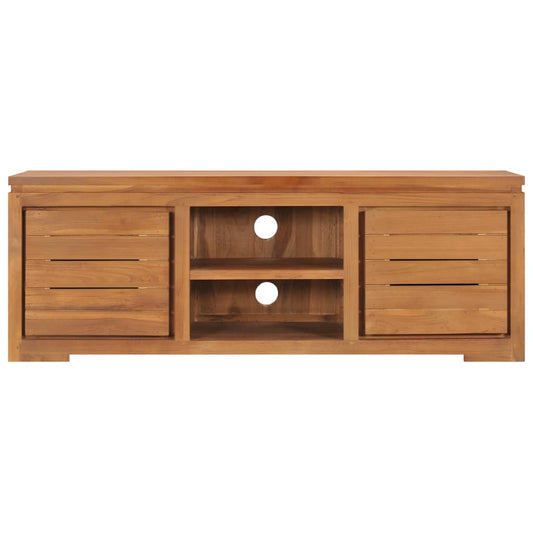 vidaXL Έπιπλο Τηλεόρασης 110 x 30 x 40 εκ. από Μασίφ Ξύλο Teak