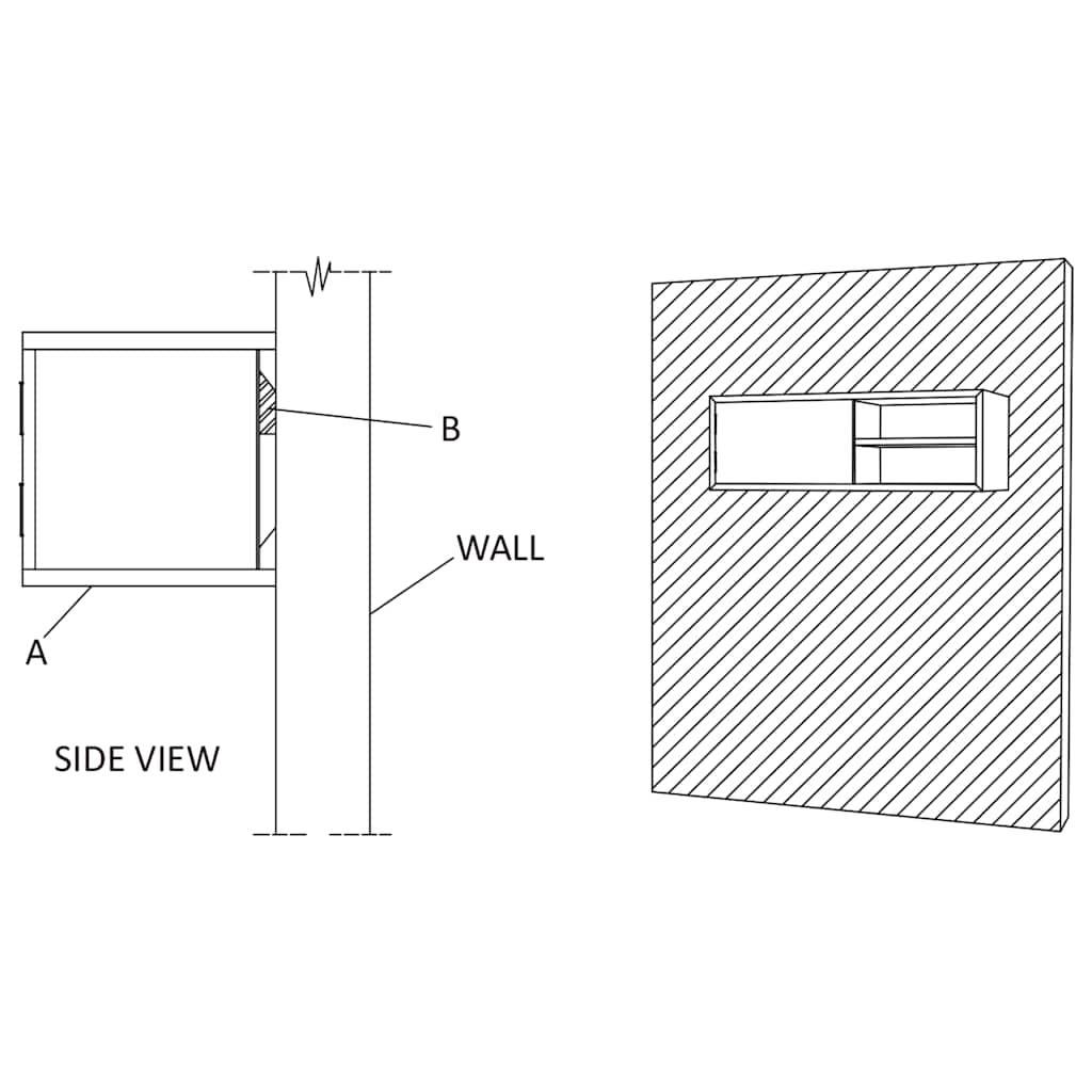 vidaXL Έπιπλο Τηλεόρασης Επιτοίχιο 90 x 30 x 30 από Μασίφ Ξύλο Teak